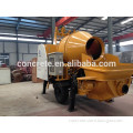 small trailer concrete mixer and pump 30 m3/h output easy to move